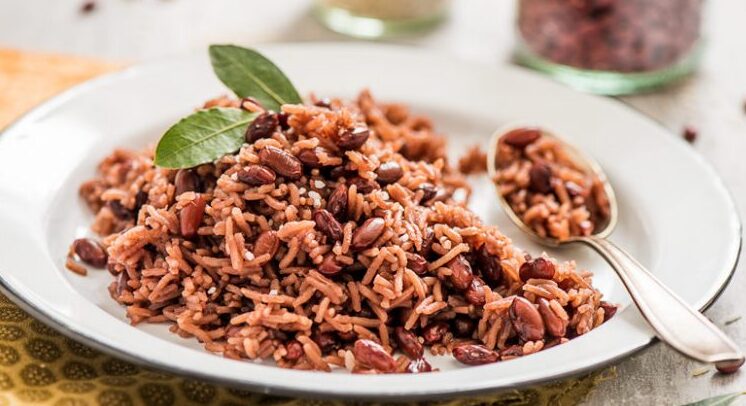 Atassi, a rice and beans dish from Benin, reflecting ancestral cooking techniques central to Benin African American food roots.