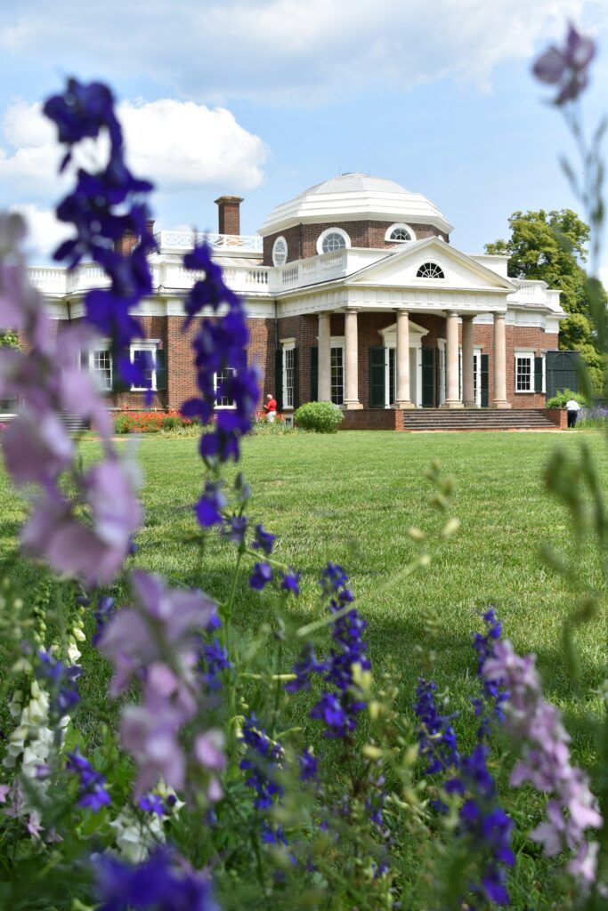 Monticello, the historic Virginia home where James Hemings introduced French culinary techniques, a key site in Virginia African American food roots.
