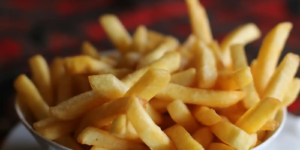 Bowl of classic golden French fries, perfectly crisp and ready to enjoy.