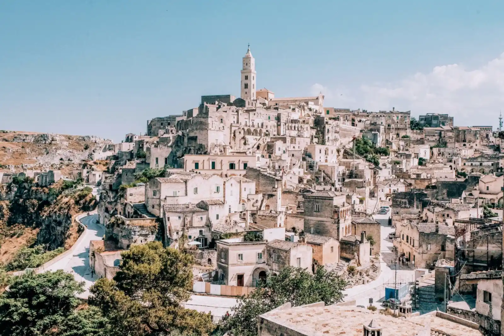 Ancient cave dwellings and stone buildings of Matera, Basilicata, Italy